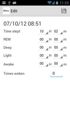 Sleepy android App screenshot 1